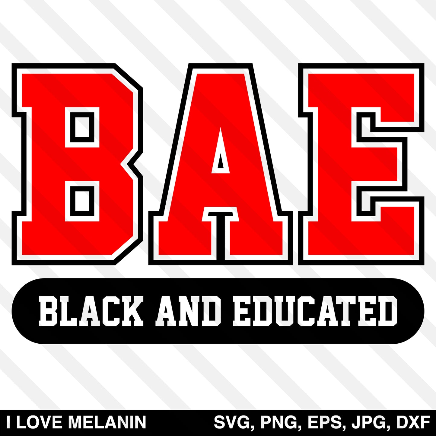 BAE Black And Educated SVG