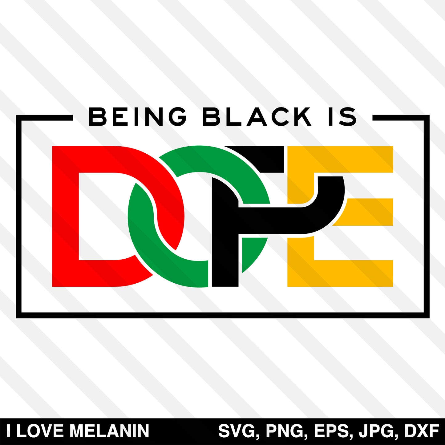 Being Black Is Dope SVG