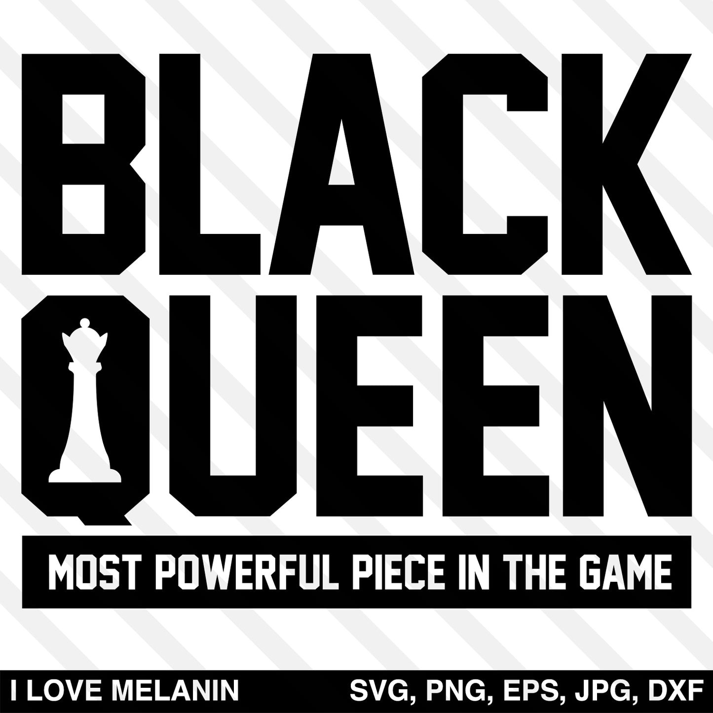 Black Queen Chess SVG