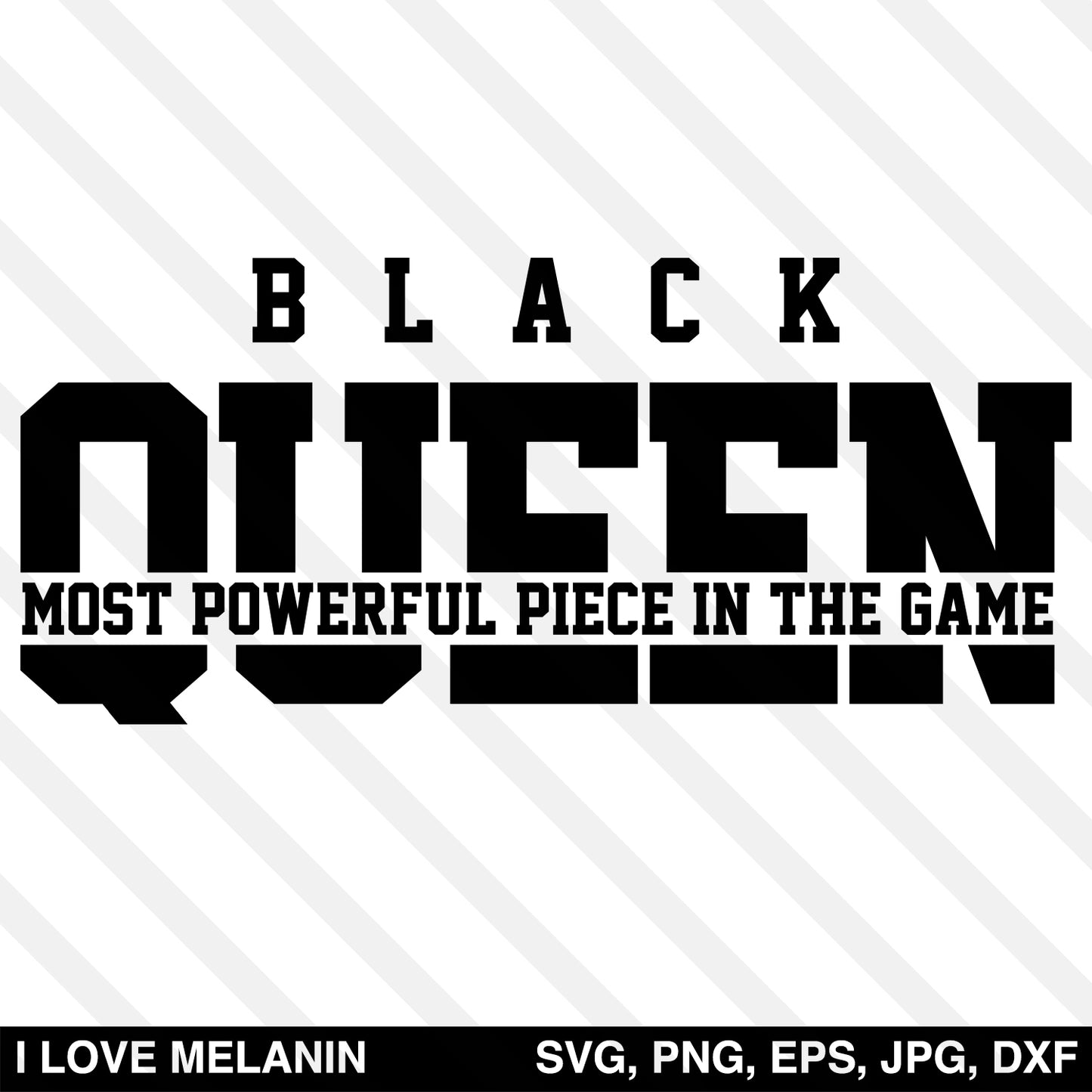 Black Queen Chess SVG