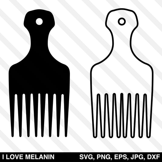 Afro Hair Pick SVG