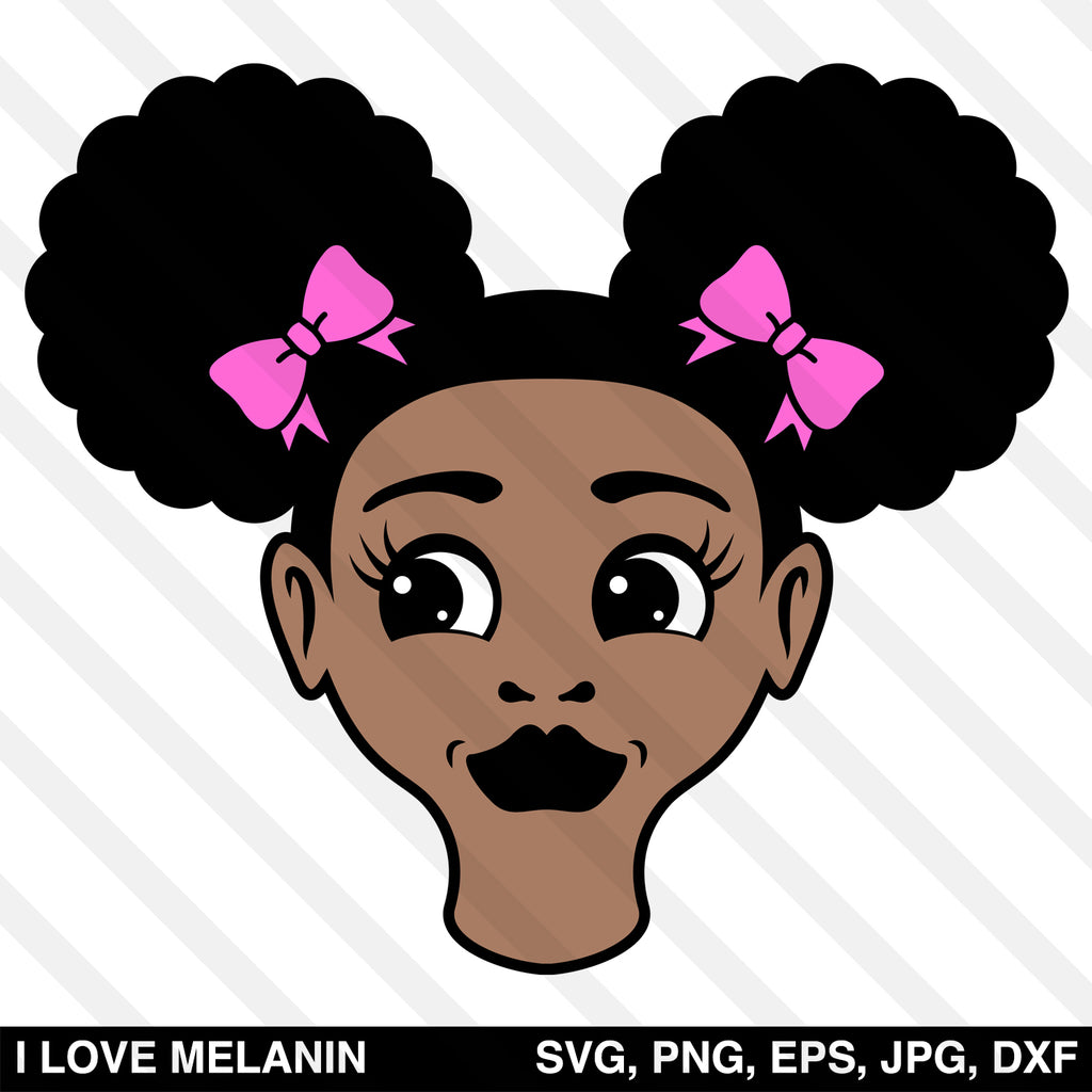 Afro Puffs Girl SVG