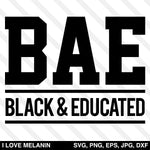 BAE Black And Educated SVG