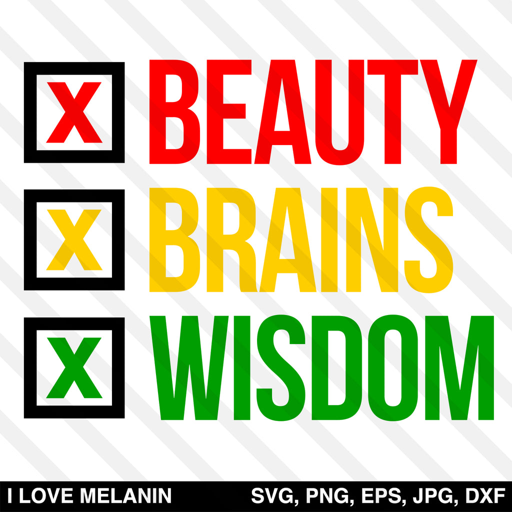 BBW Beauty Brains Wisdom SVG