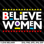 Believe Women SVG