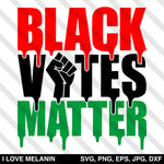 Black Votes Matter SVG