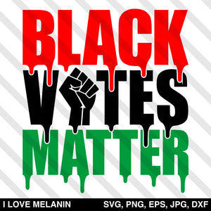 Black Votes Matter SVG