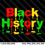 Black History Drip SVG
