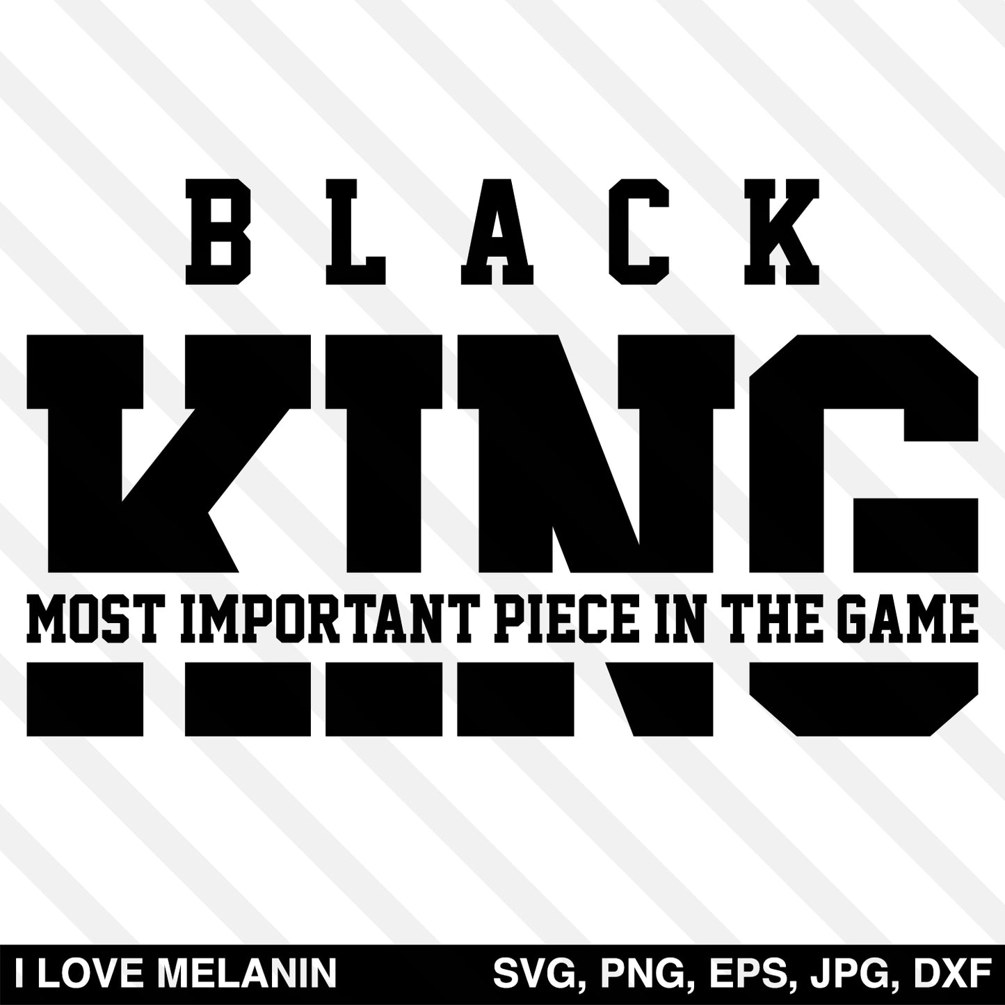 Black King Chess SVG