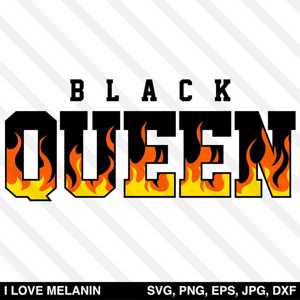 Black Queen Fire SVG