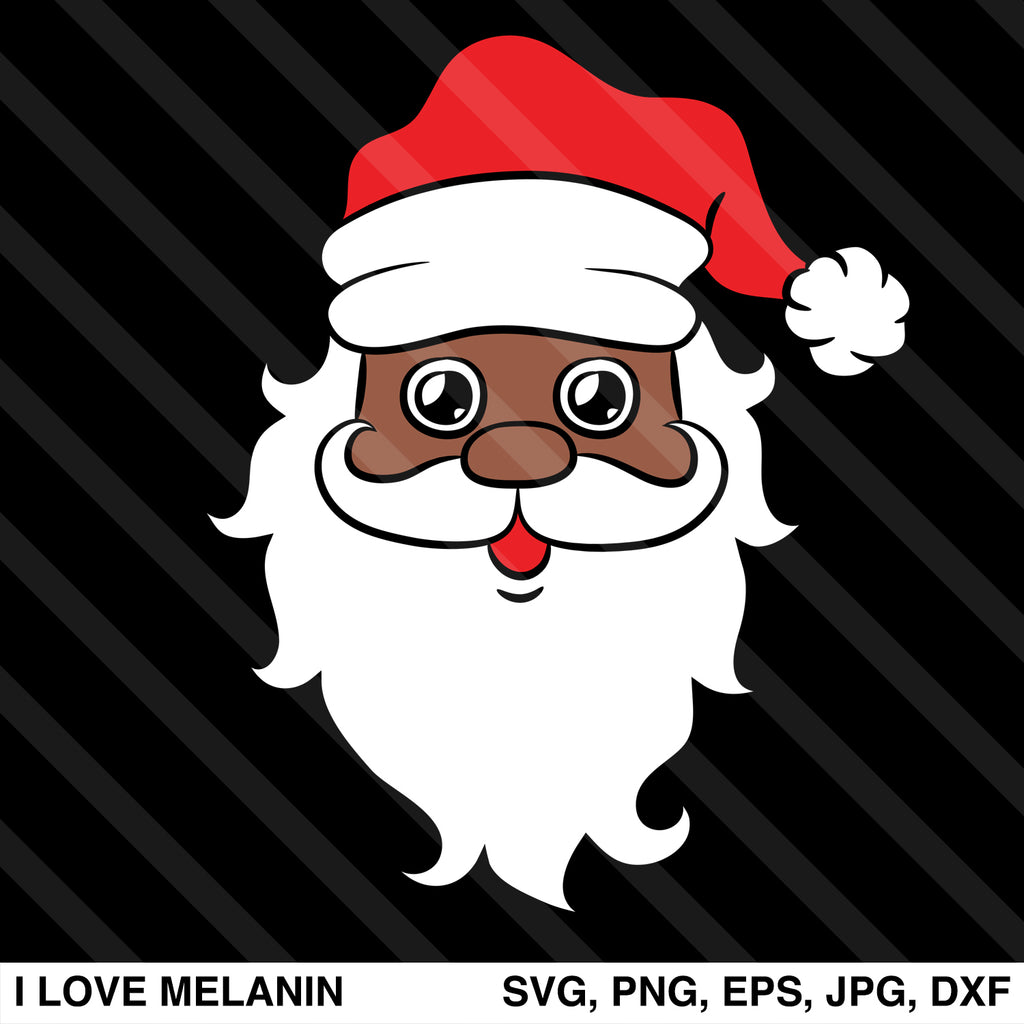 Black Santa Claus SVG