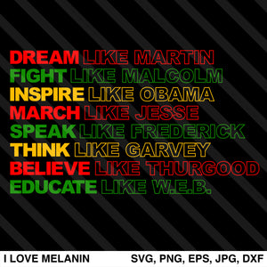 Dream Like Martin SVG