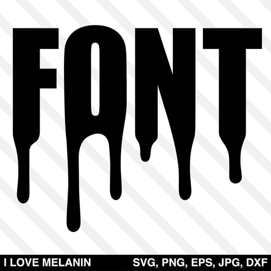 Drip Font SVG