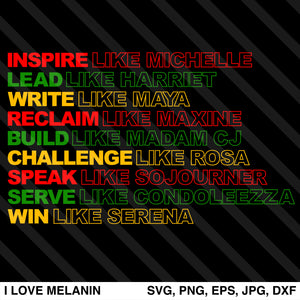 Inspire Like Michelle SVG