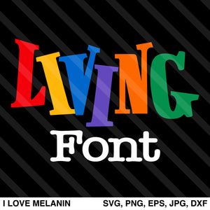 Living Single Font SVG