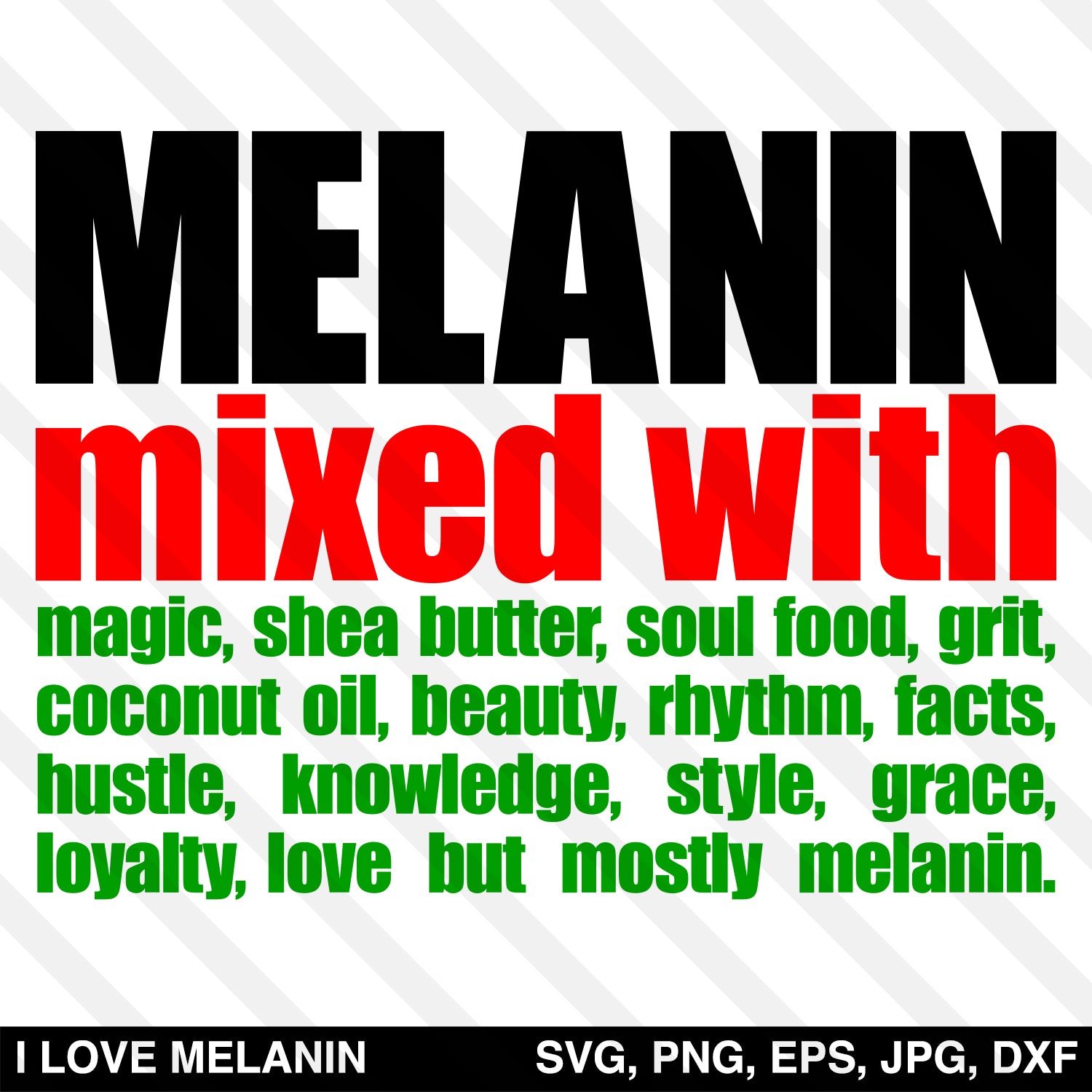 Melanin Mixed With Melanin SVG