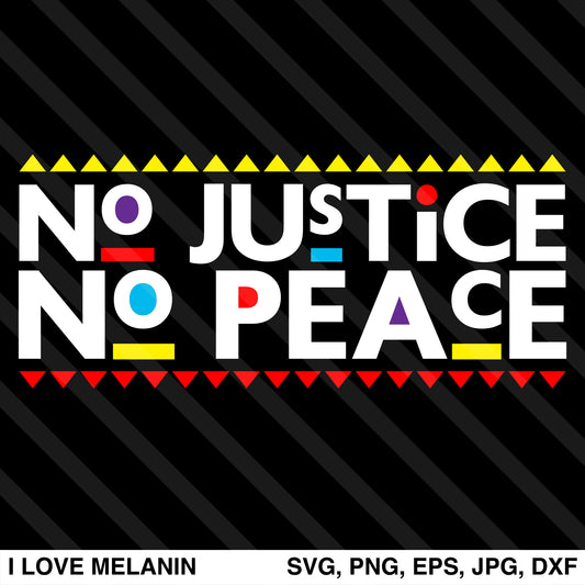 No Justice No Peace SVG