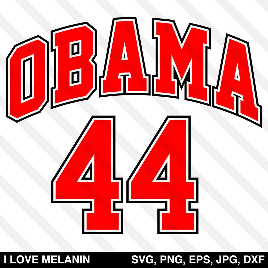 Obama 44 Jersey SVG