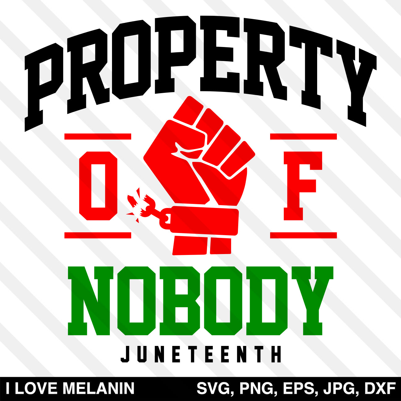 Property Of Nobody Juneteenth SVG