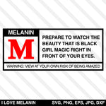 Rated M Melanin SVG