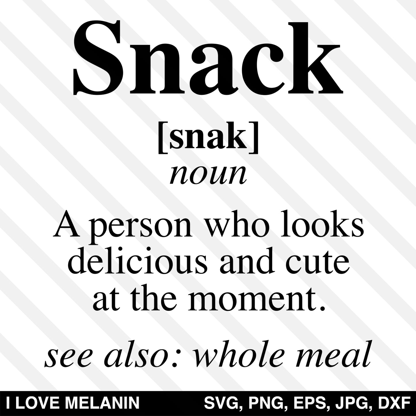 Snack Definition SVG