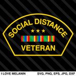 Social Distance Veteran SVG