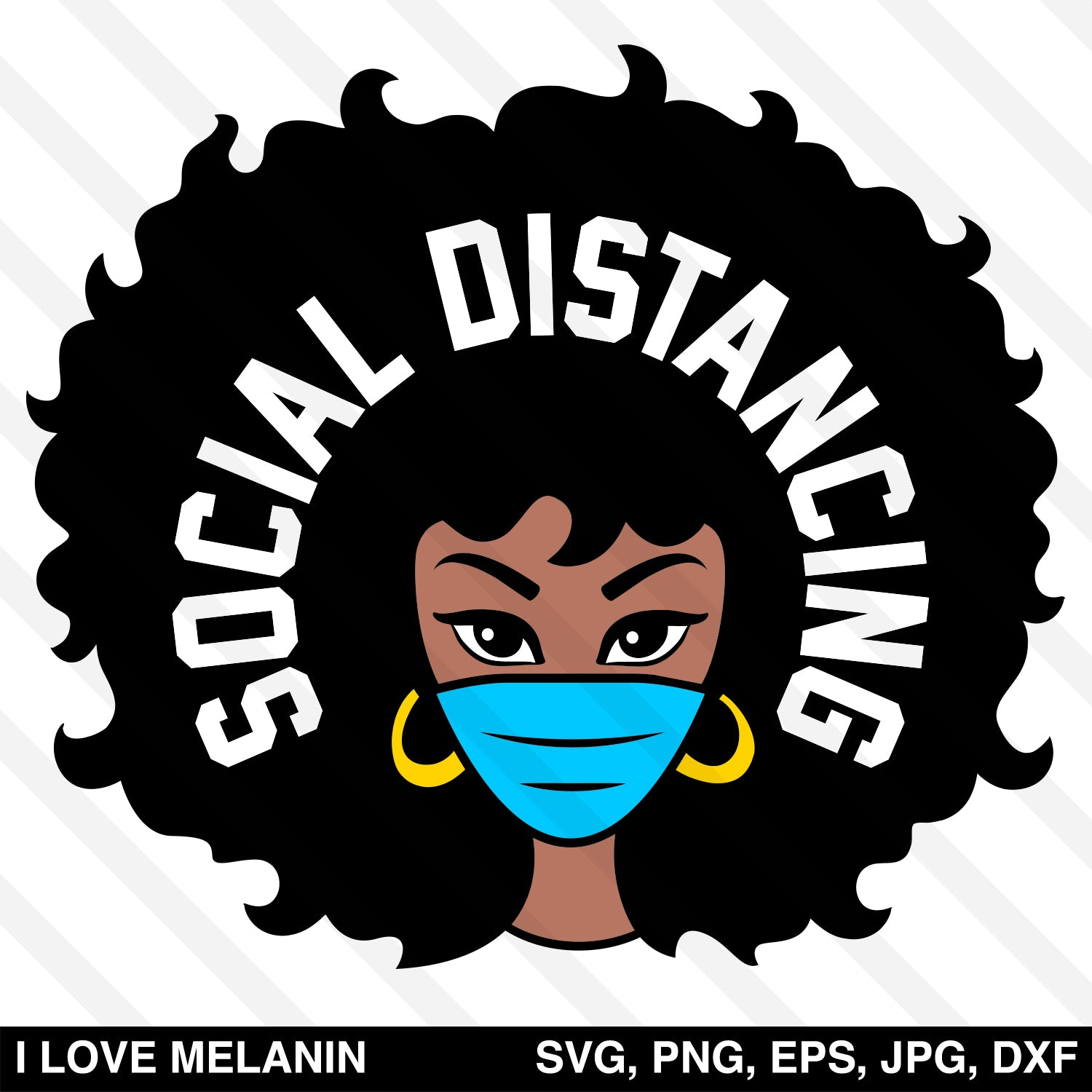 Social Distancing Nurse SVG