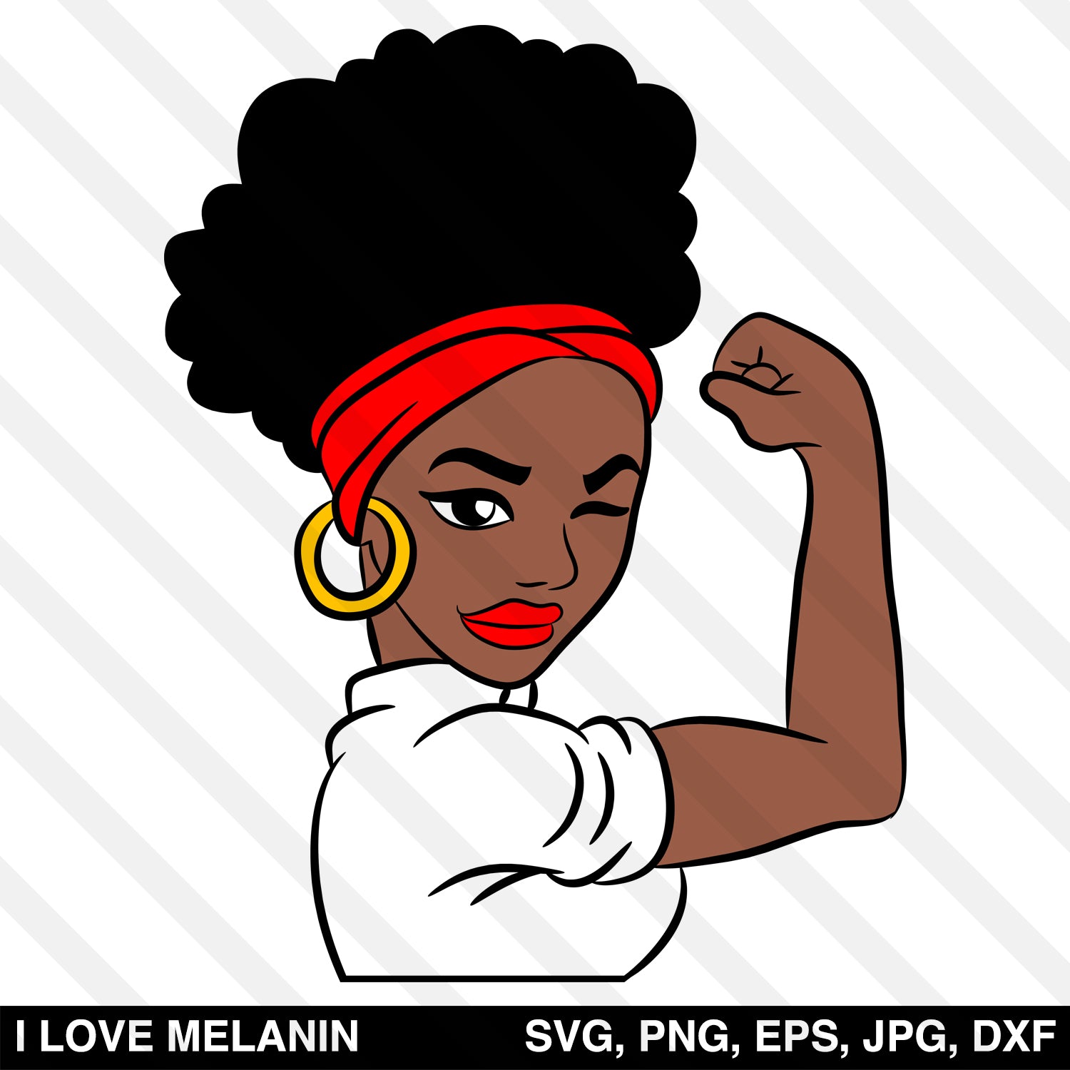 Strong Black Woman SVG
