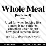Whole Meal Definition SVG